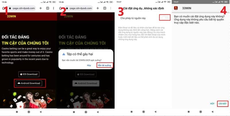 Tải app 33win Android